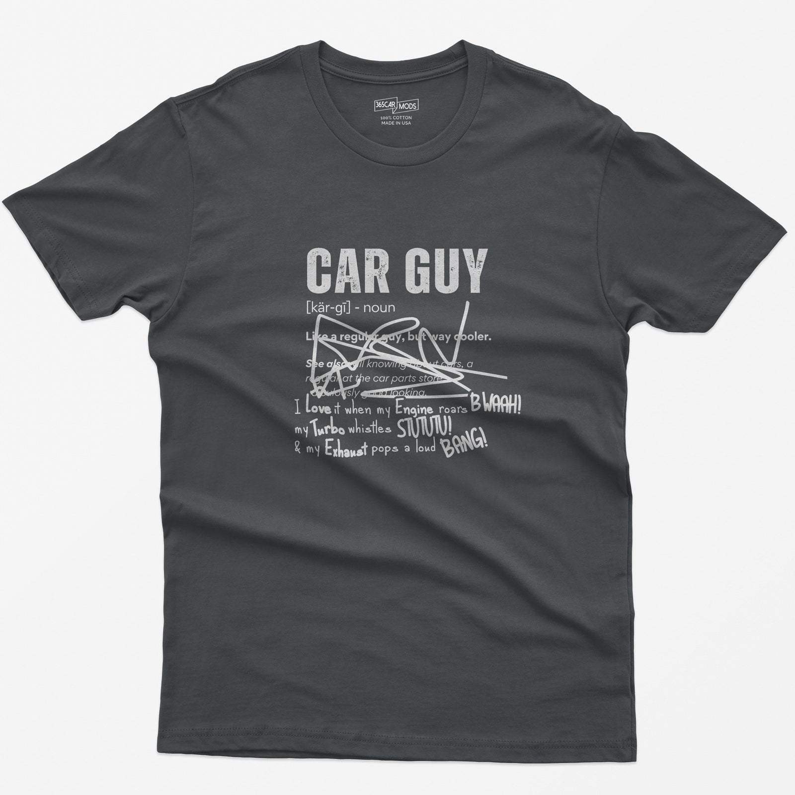 Car Guy Definition T-Shirt - Charcoal