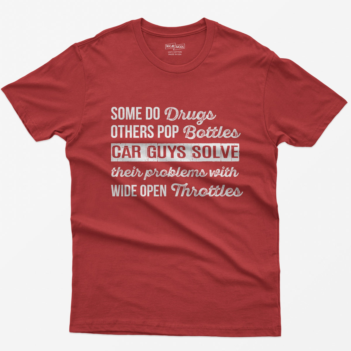 Car Guys Problems T-Shirt - Red