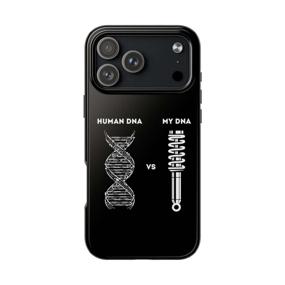 Car Guys DNA tough phone case on iPhone 18 Pro Max, back view