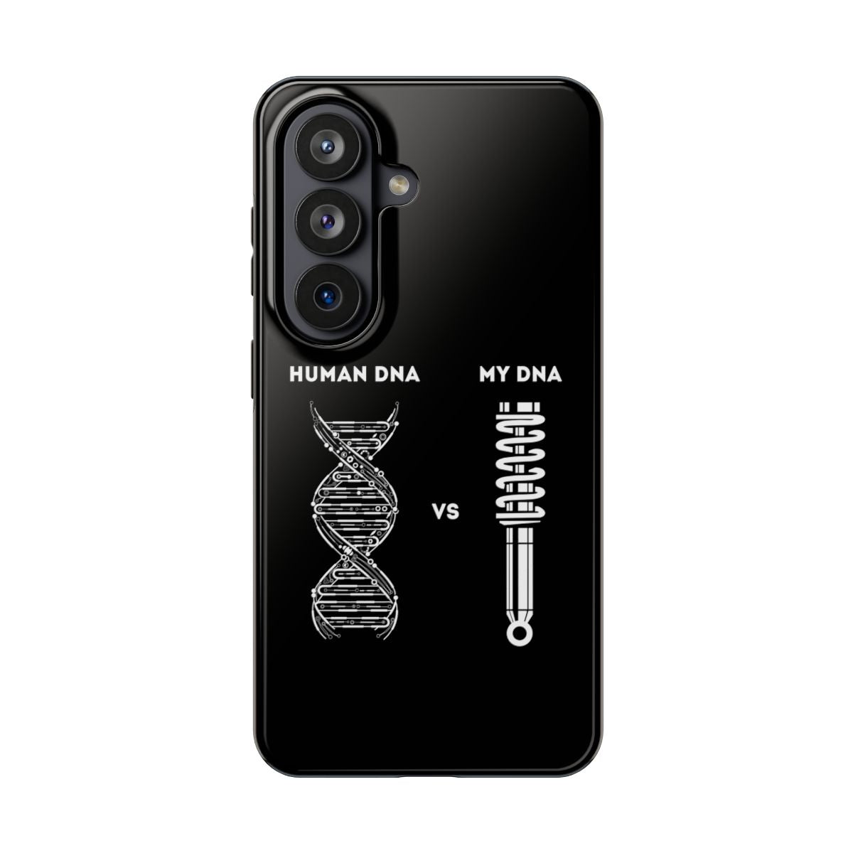Car Guys DNA tough phone case on Samsung Galaxy S26, back view