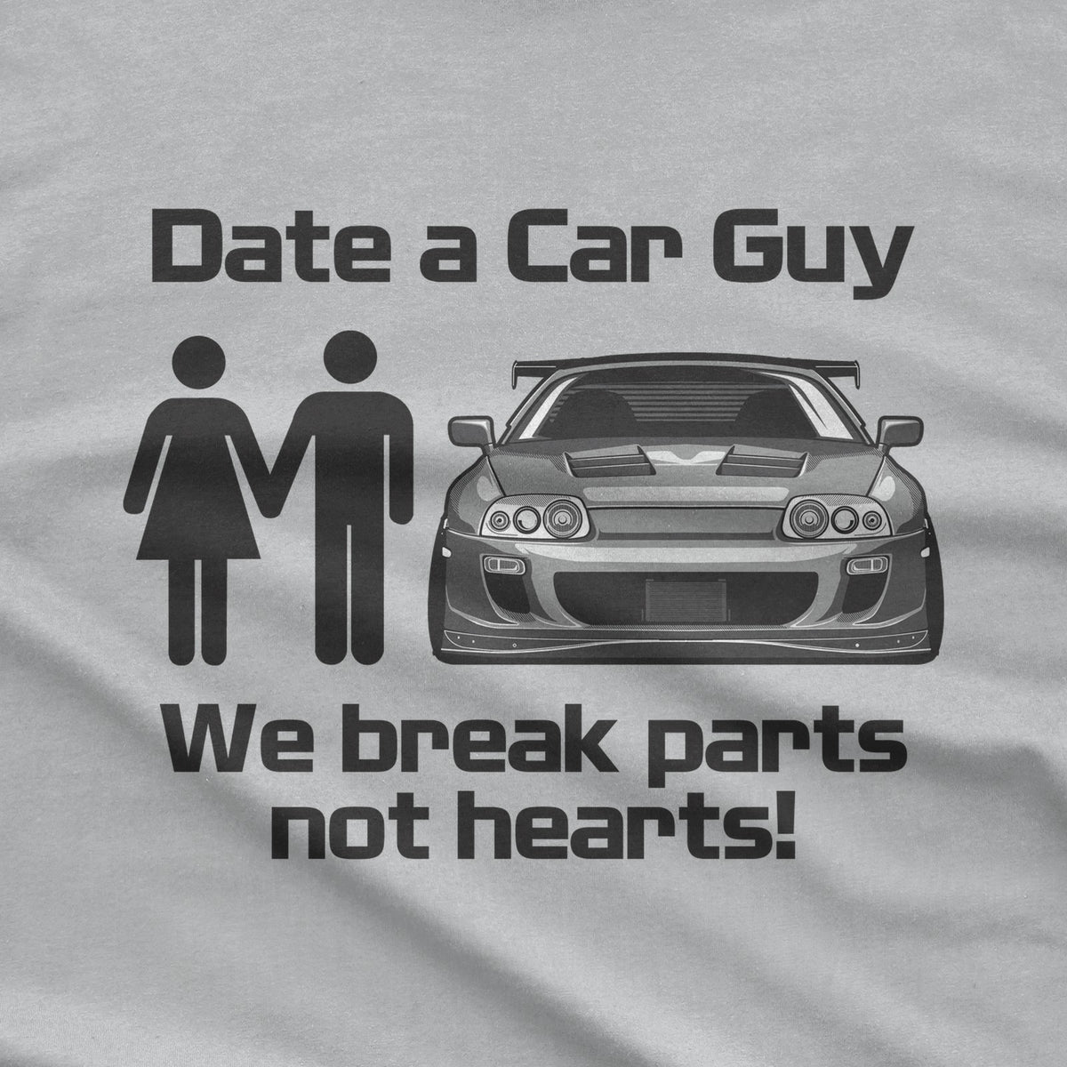 JDM Car Lover T-Shirt design close-up