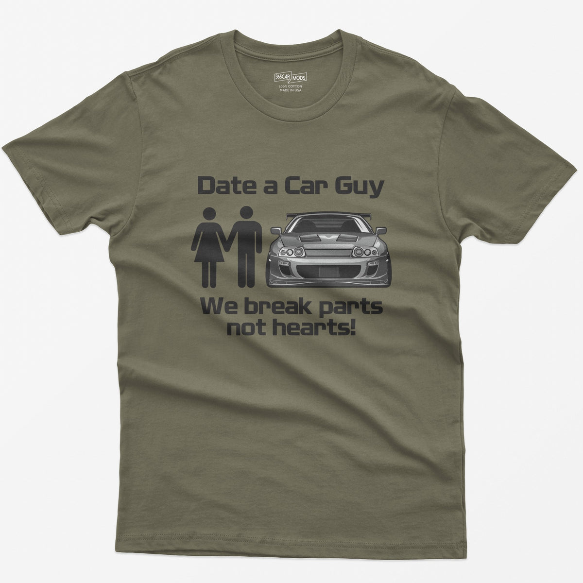 JDM Car Lover T-Shirt - Heather Olive