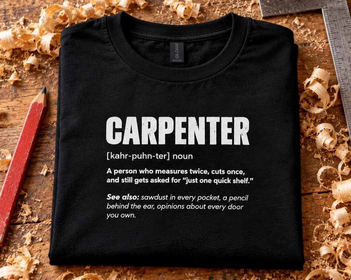 Carpenter Definition T-Shirt - lifestyle photo