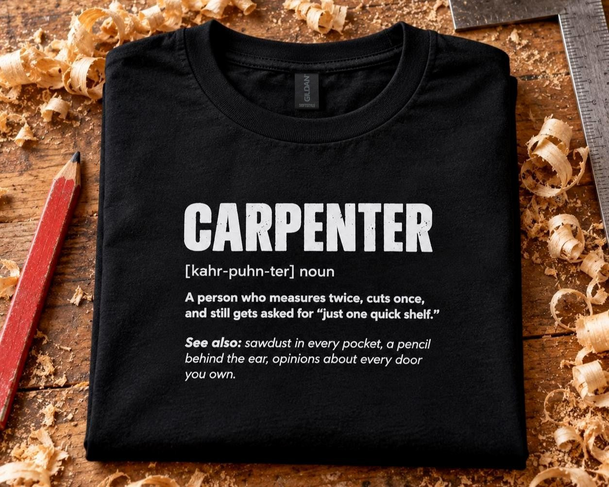 Carpenter Definition T-Shirt - lifestyle photo