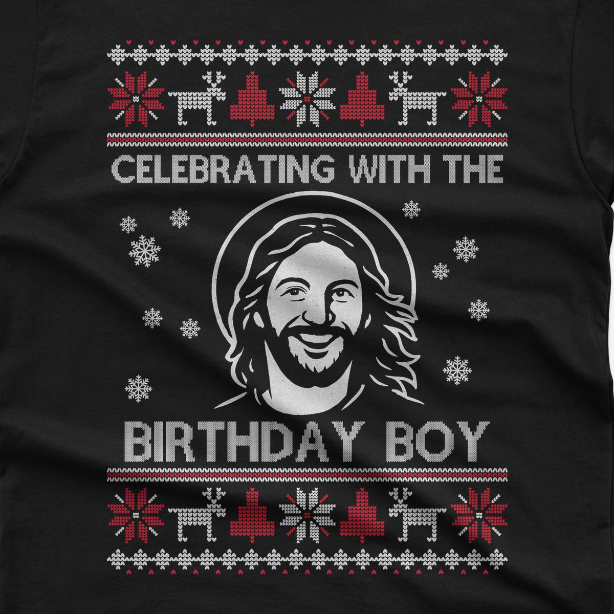 Celebrating With The Birthday Boy T-Shirt design close-up