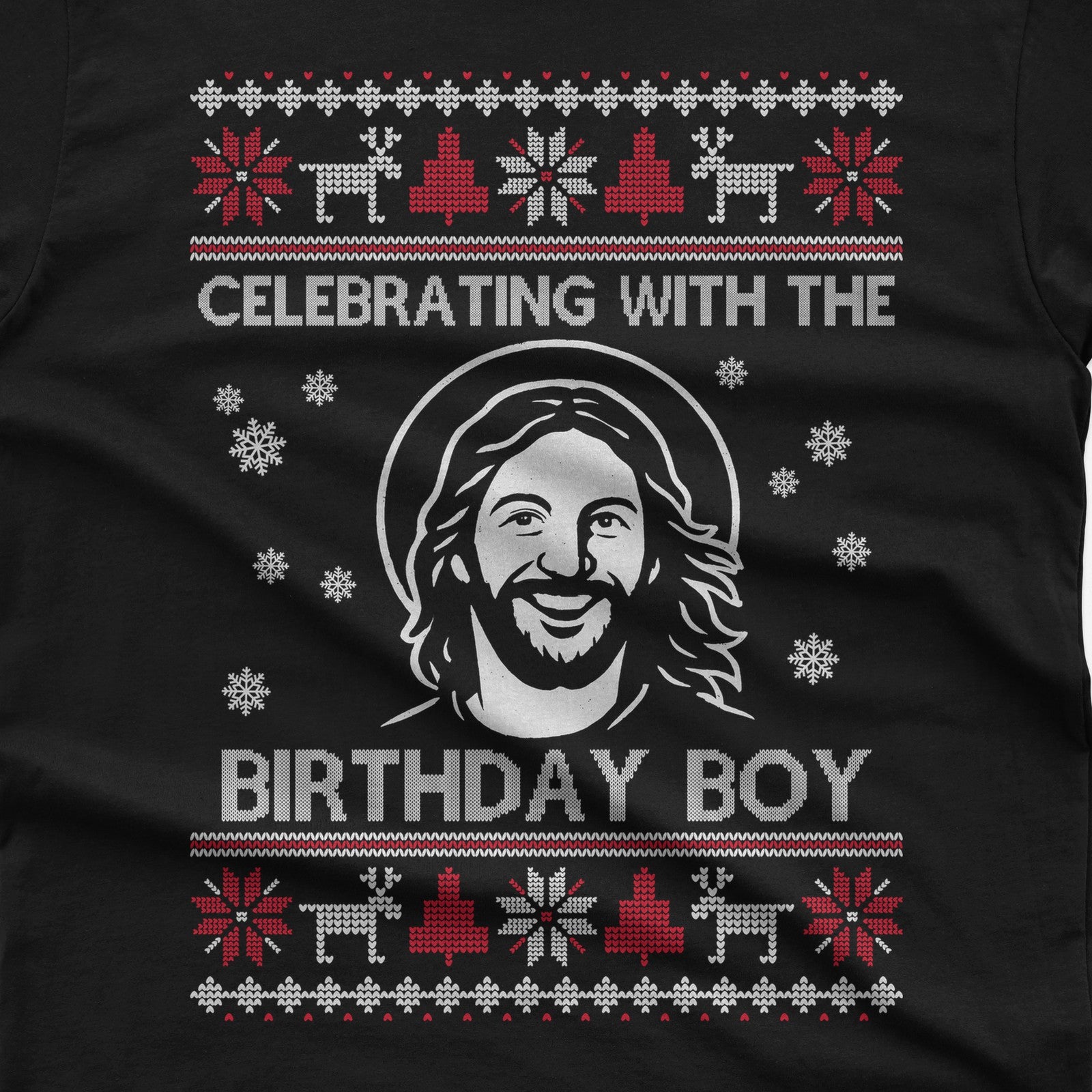 Celebrating With The Birthday Boy T-Shirt design close-up