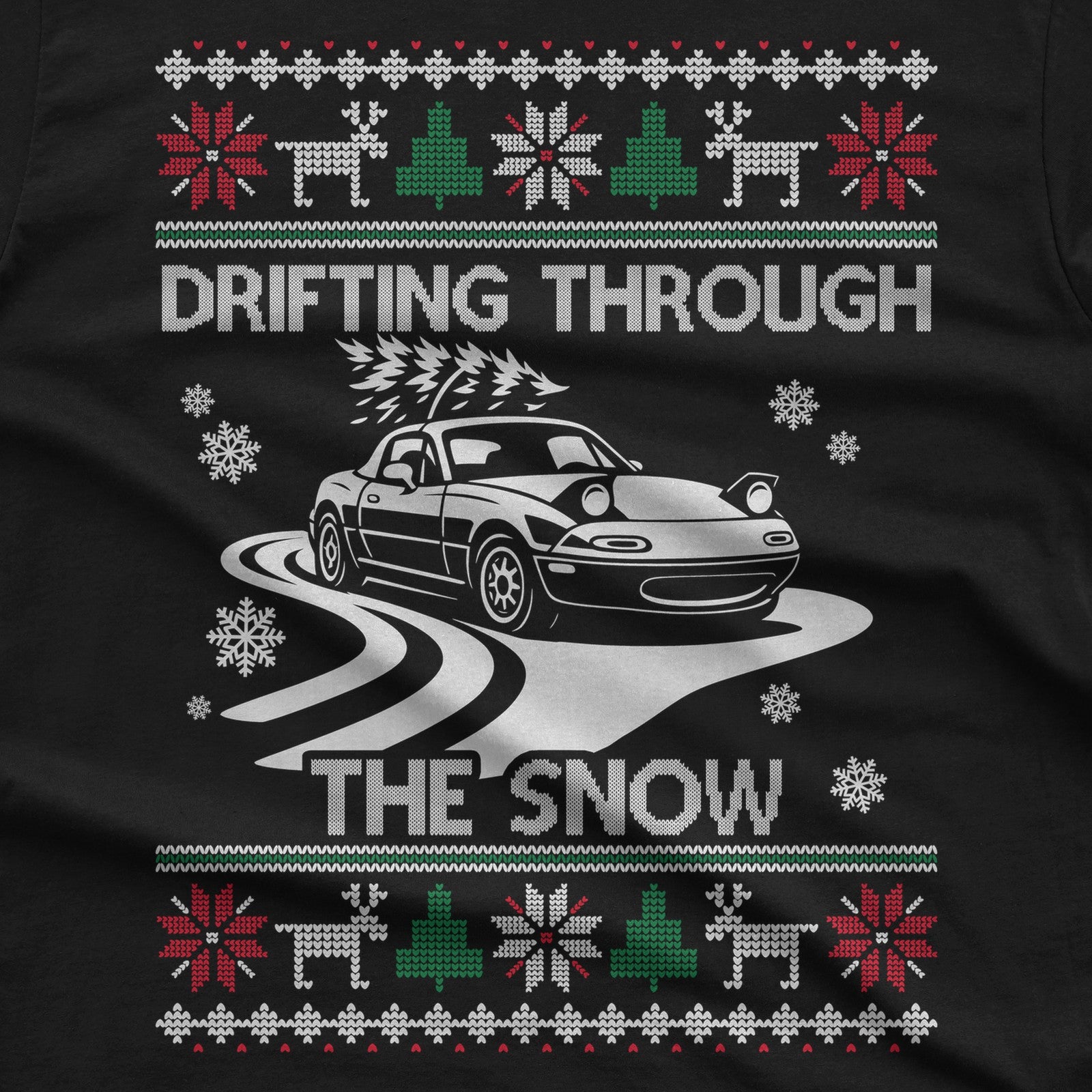 Miata MX5 Christmas Drift T-Shirt