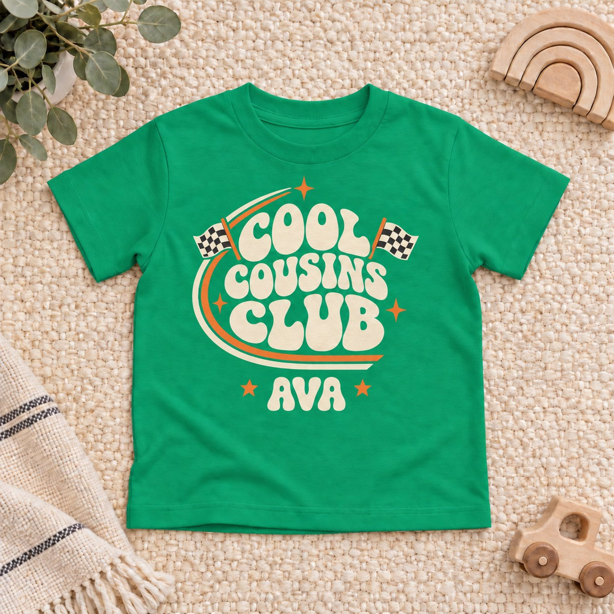 Cool Cousins Club Kids T-Shirt - Kelly