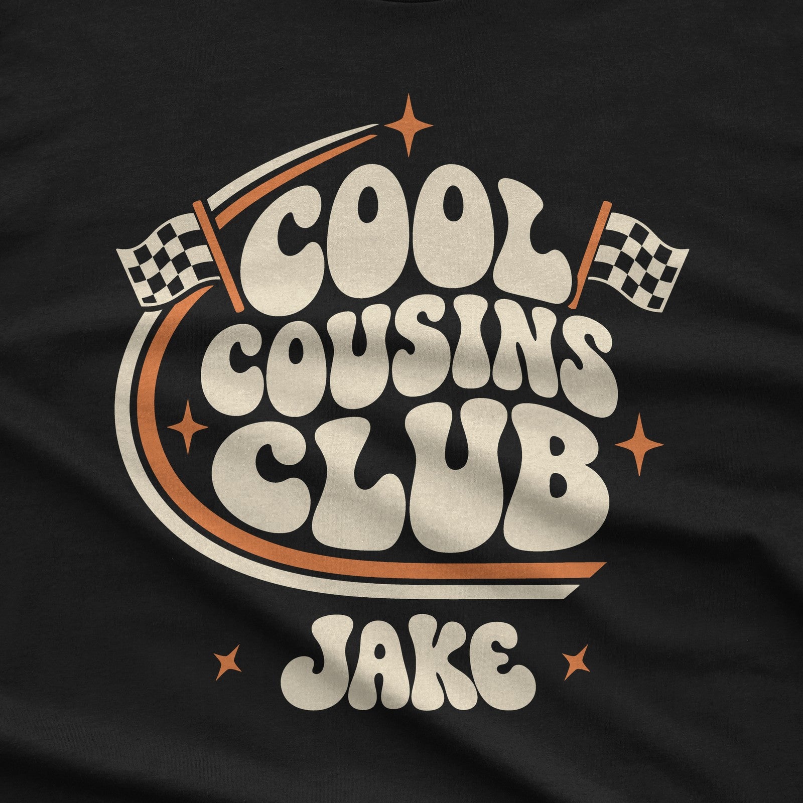 Cool Cousins Club T-Shirt design close-up