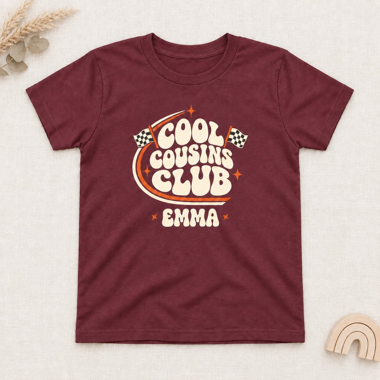 Cool Cousins Club T-Shirt - Maroon