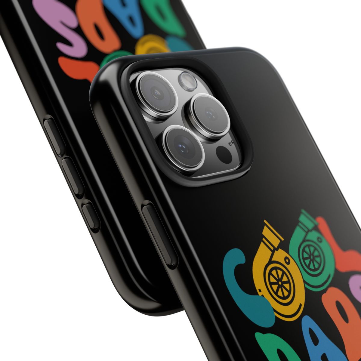 Cool Dads Club tough phone case, close-up of the print