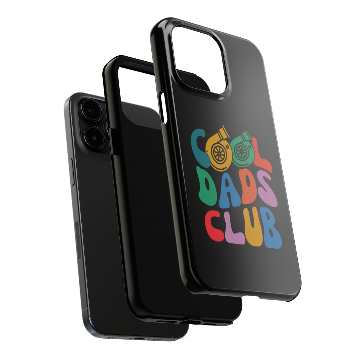 Cool Dads Club tough phone case, dual-layer construction
