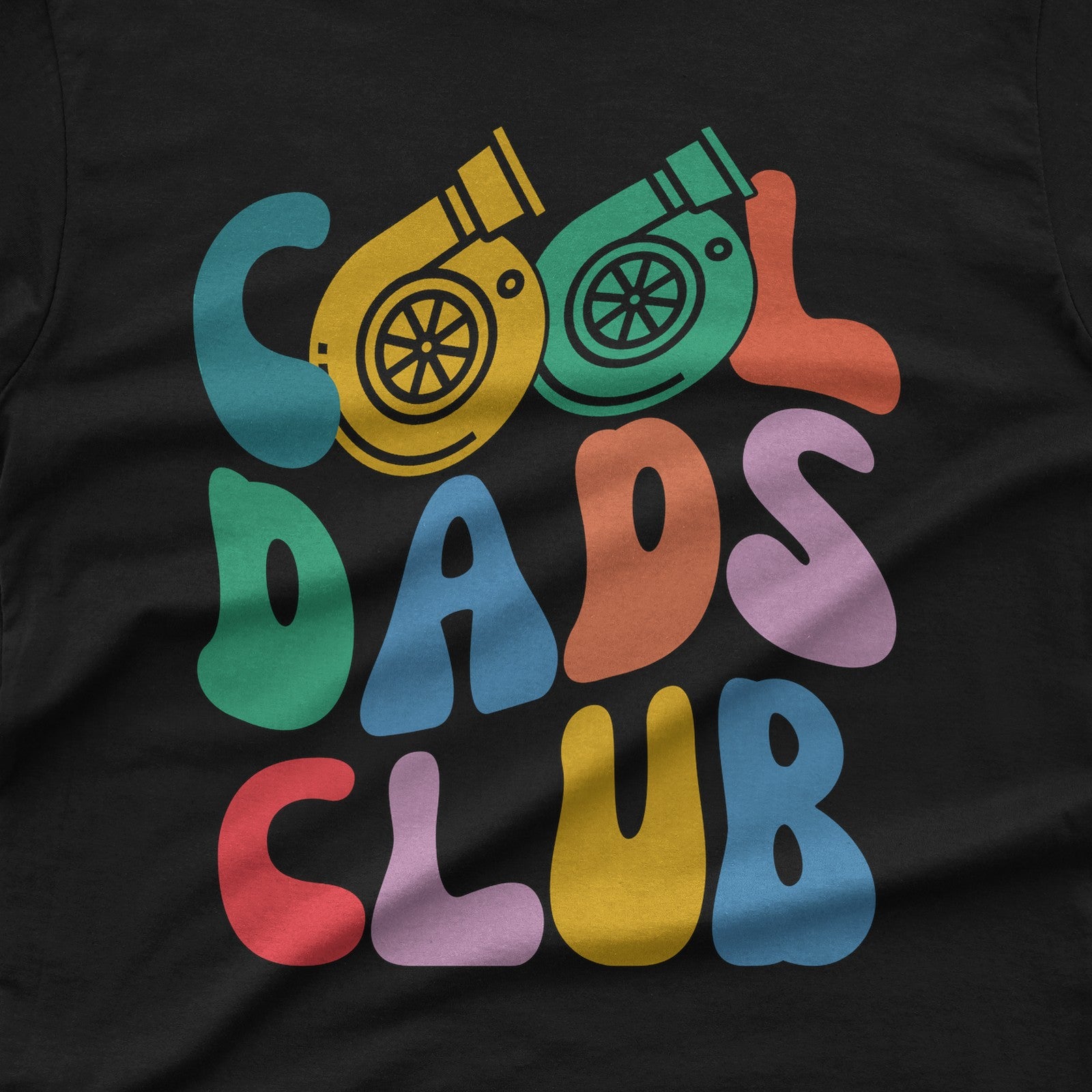 Cool Dads Club T-Shirt design close-up