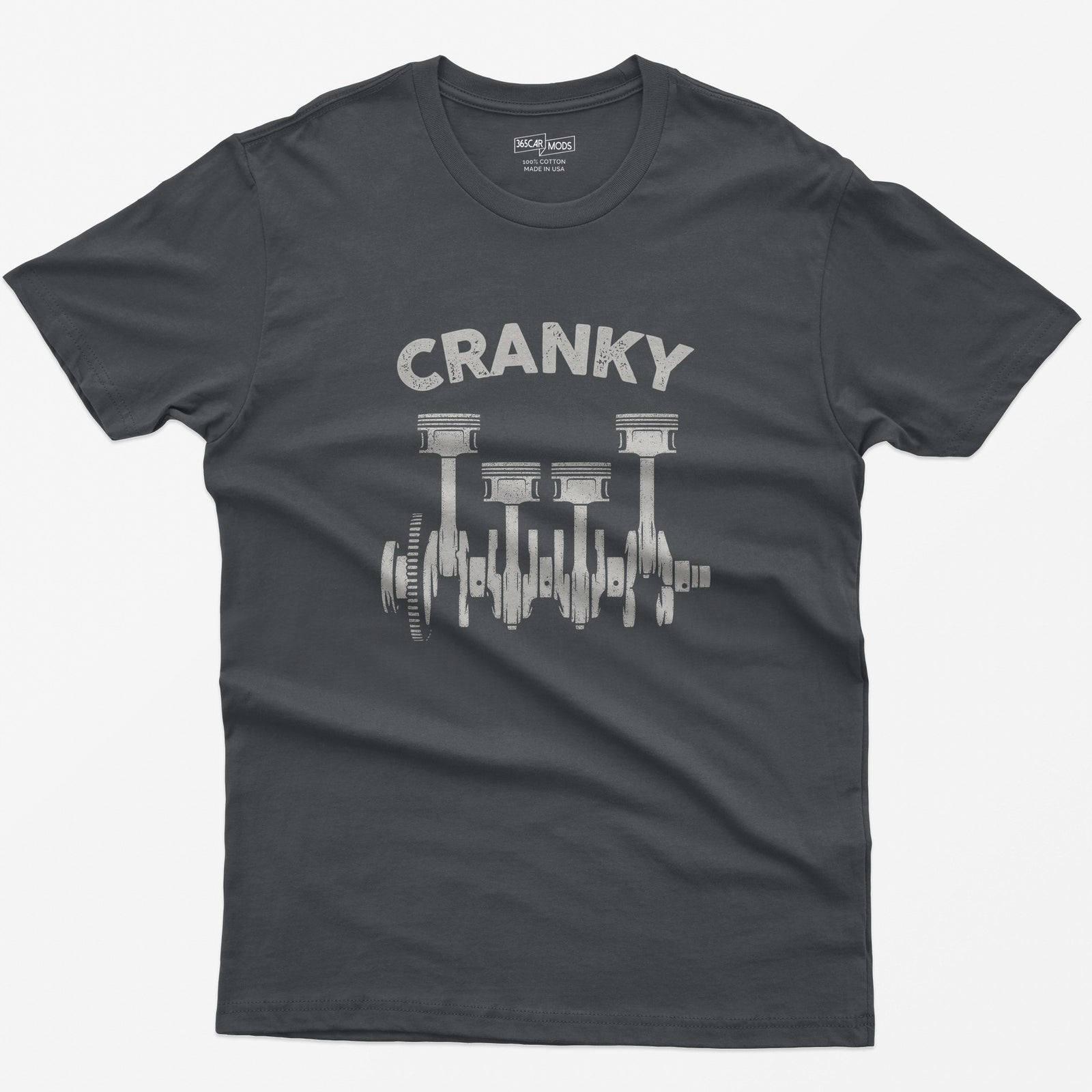 Cranky Mechanic T-Shirt - Charcoal