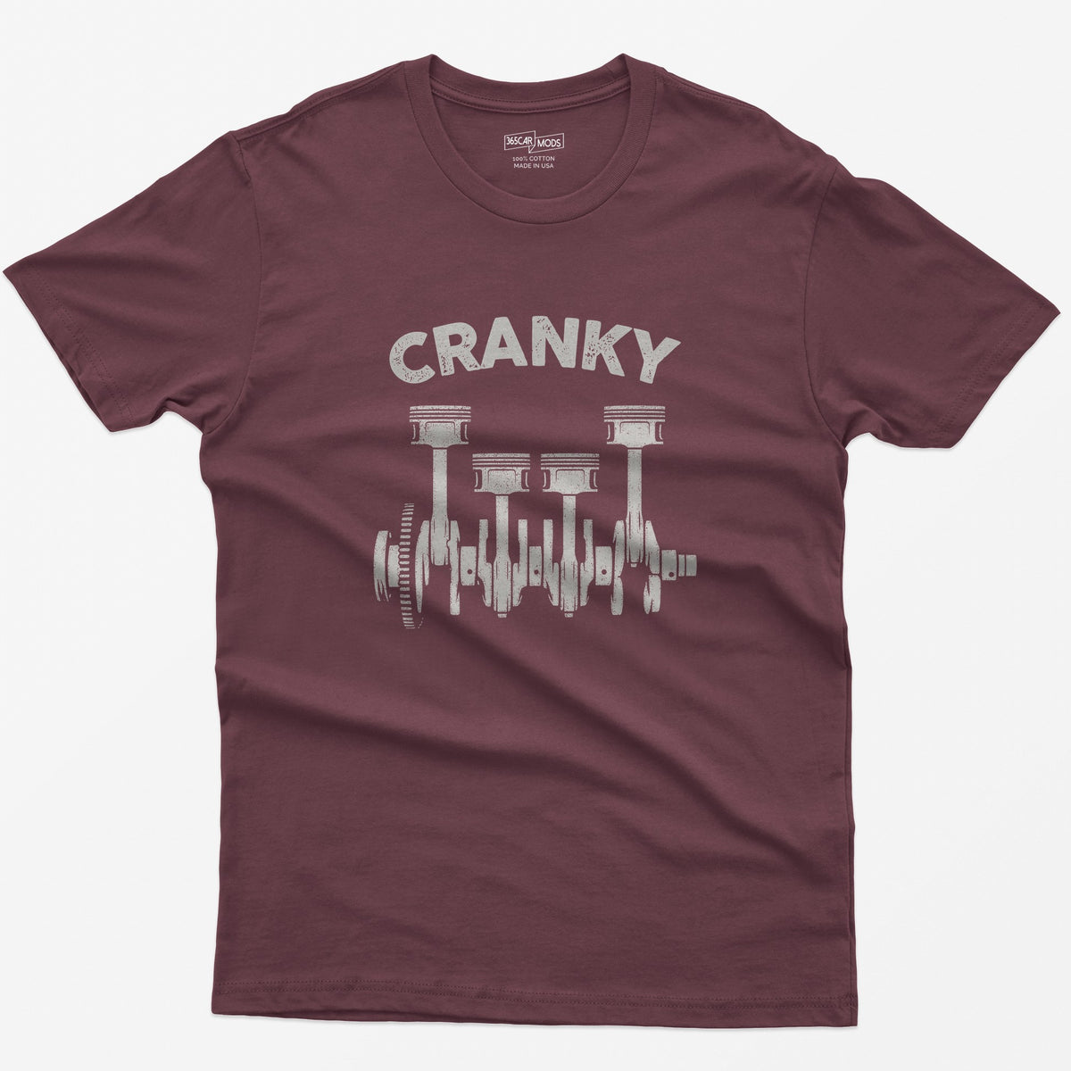 Cranky Mechanic T-Shirt - Maroon