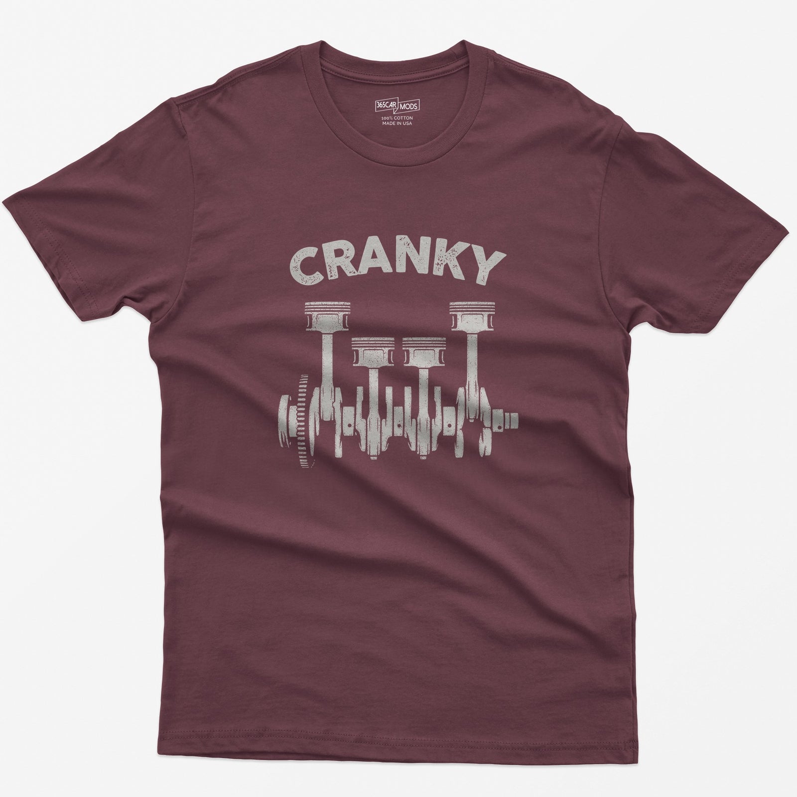Cranky Mechanic T-Shirt - Maroon