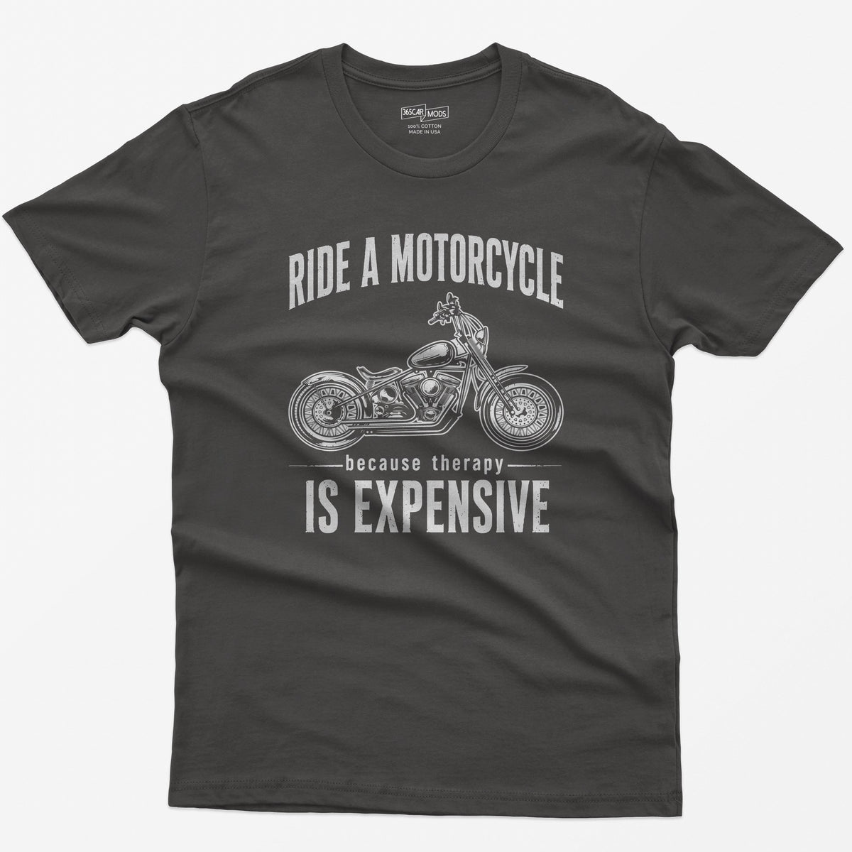 Cruiser Motorcycle T-Shirt - Dark Heather