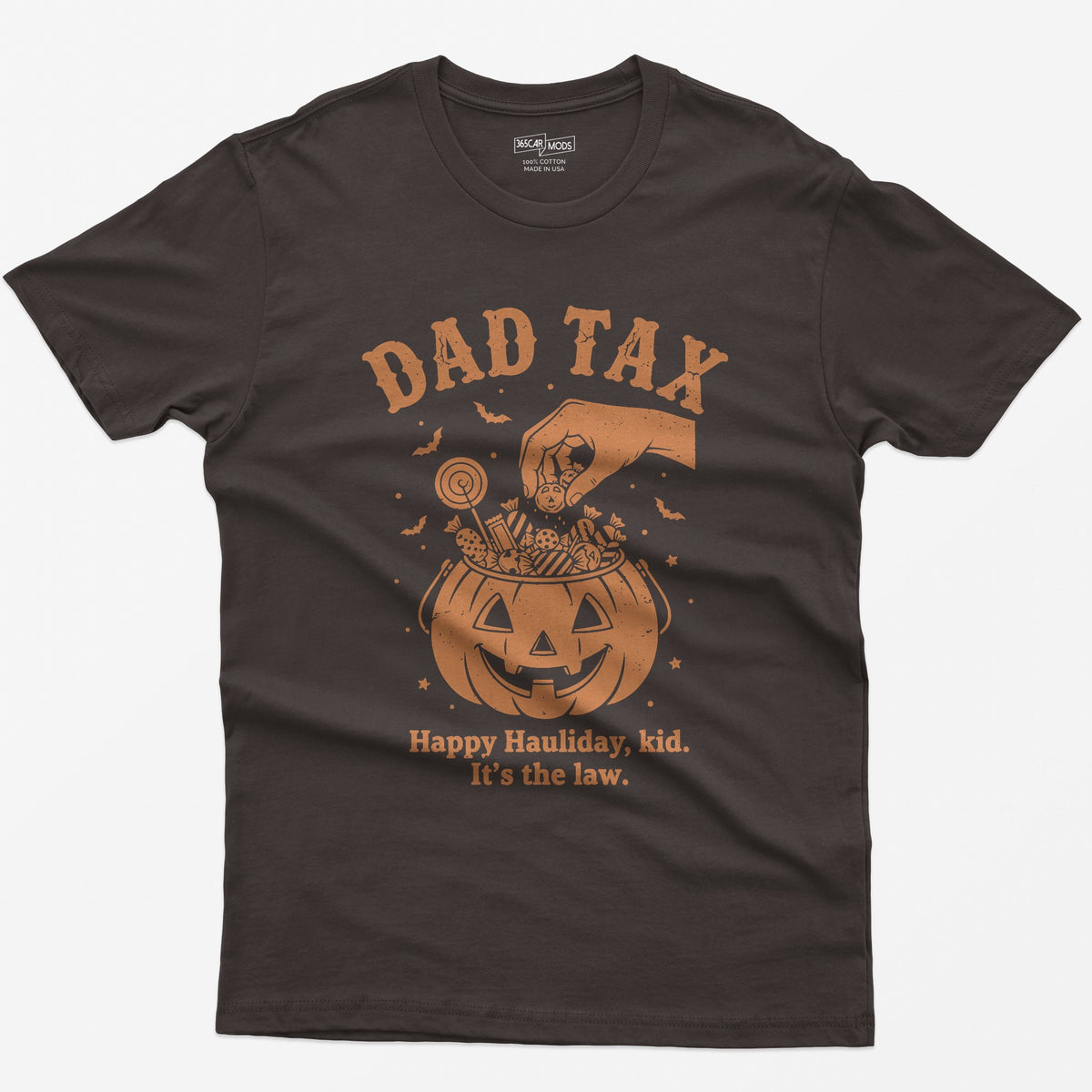 Dad Tax Halloween T-Shirt - Dark Chocolate