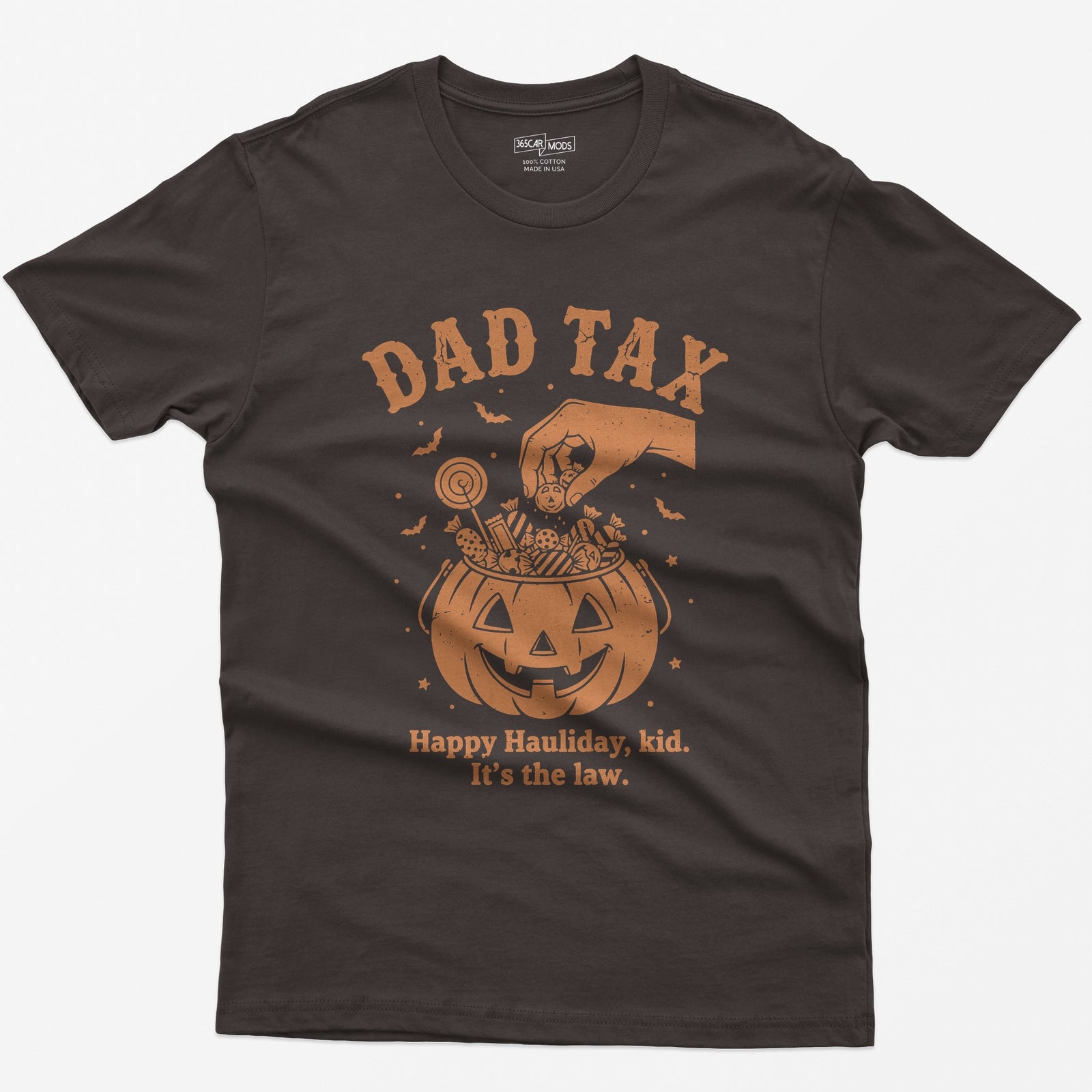 Dad Tax Halloween T-Shirt - Dark Chocolate