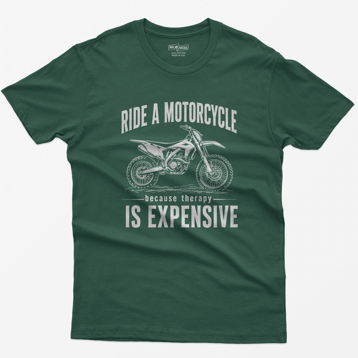 Dirt Bike T-Shirt - Forest Green