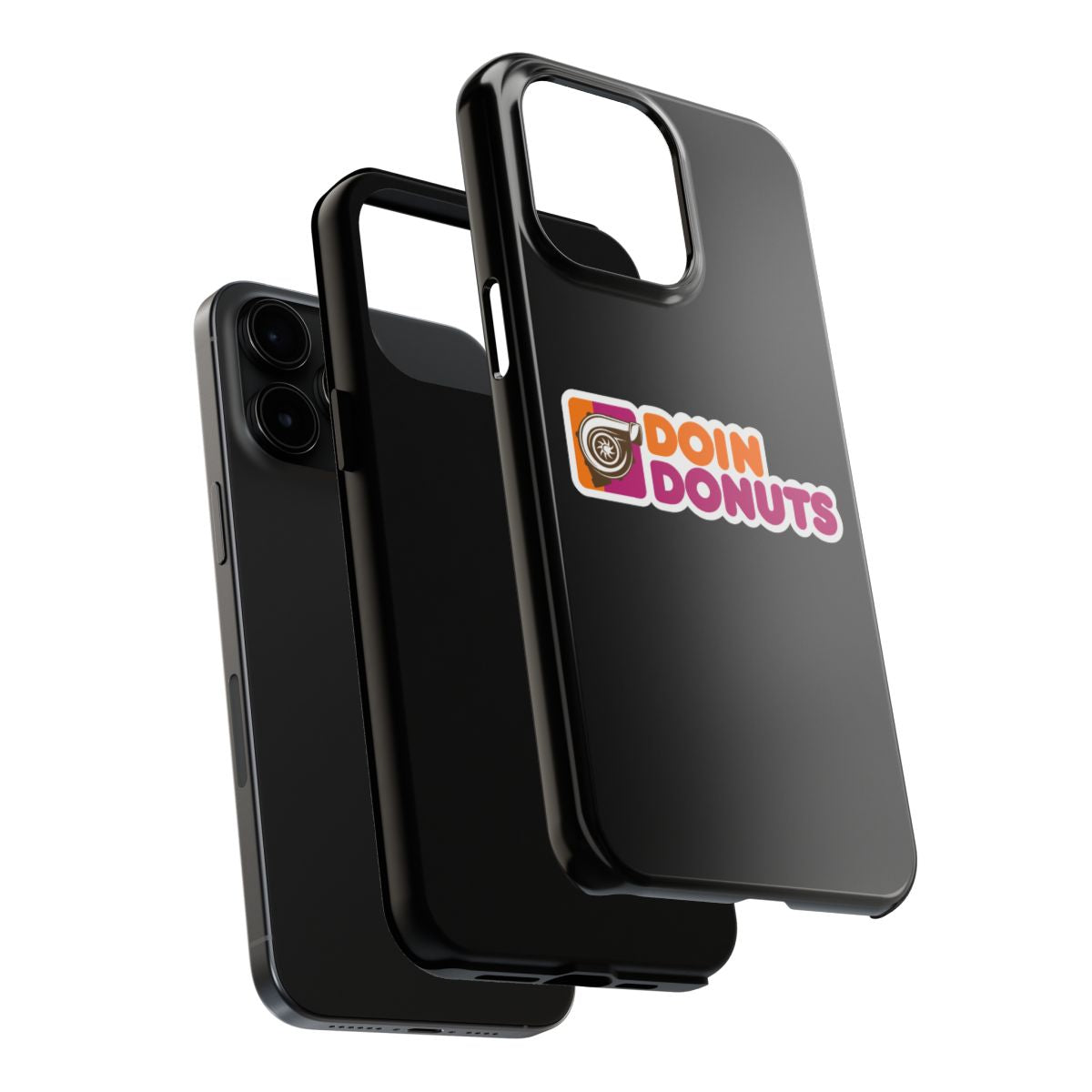 Doin Donuts tough phone case, dual-layer construction
