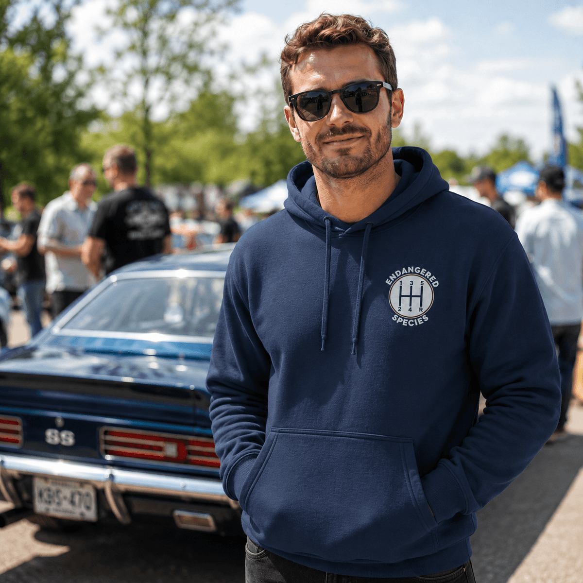 Save the Manuals Hoodie - manual transmission car guy pullover