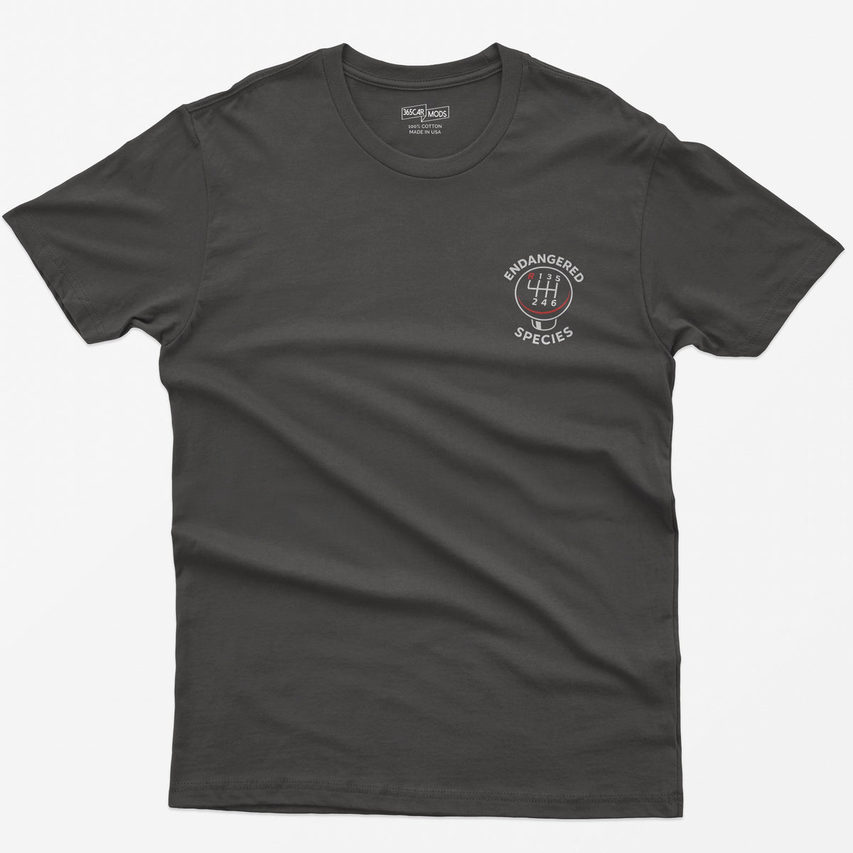 Endangered Species Stick Shift T-Shirt - Dark Heather