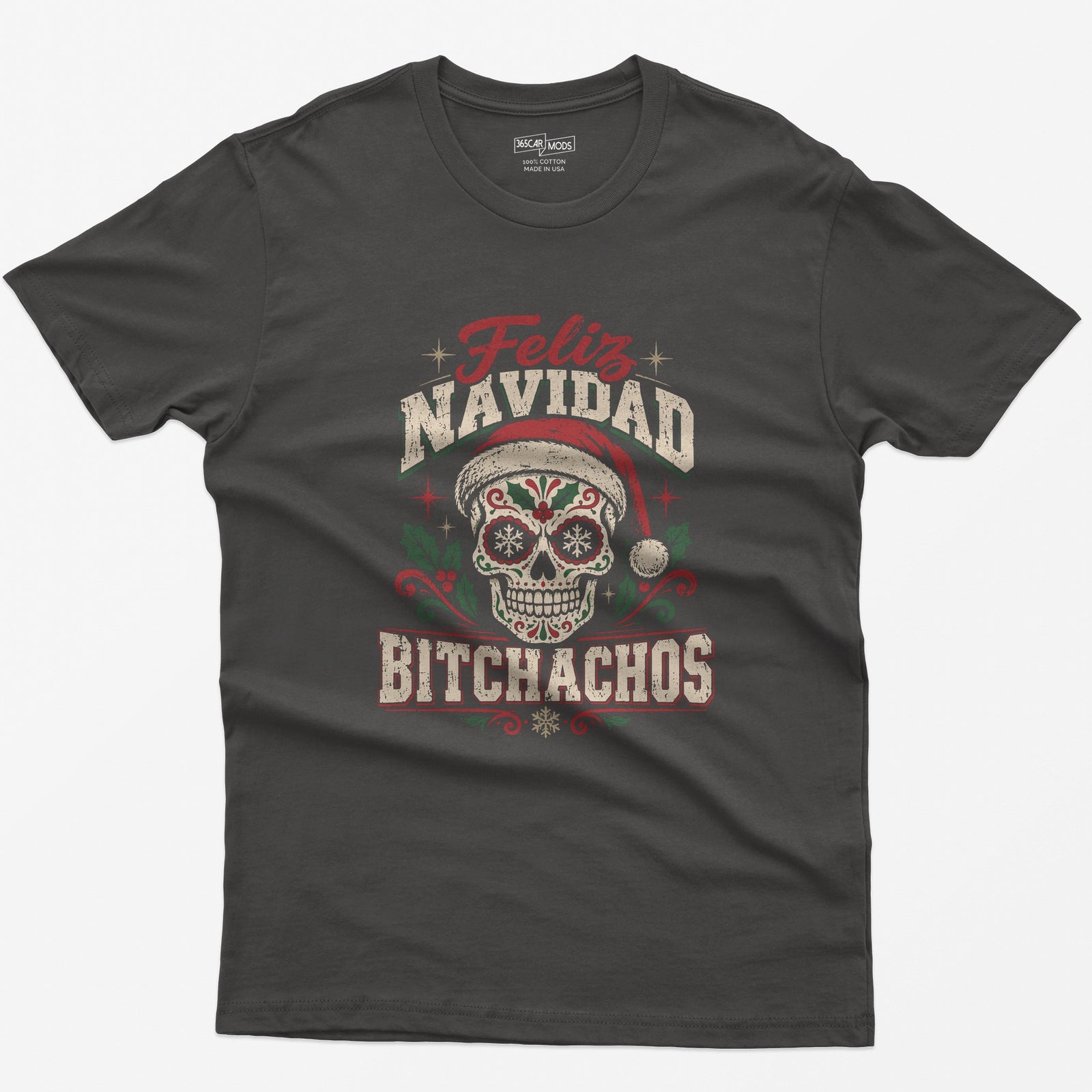 Feliz Navidad Bitchachos T-Shirt - Dark Heather
