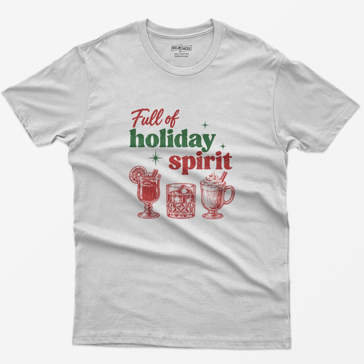 Full of Holiday Spirit T-Shirt - Ash