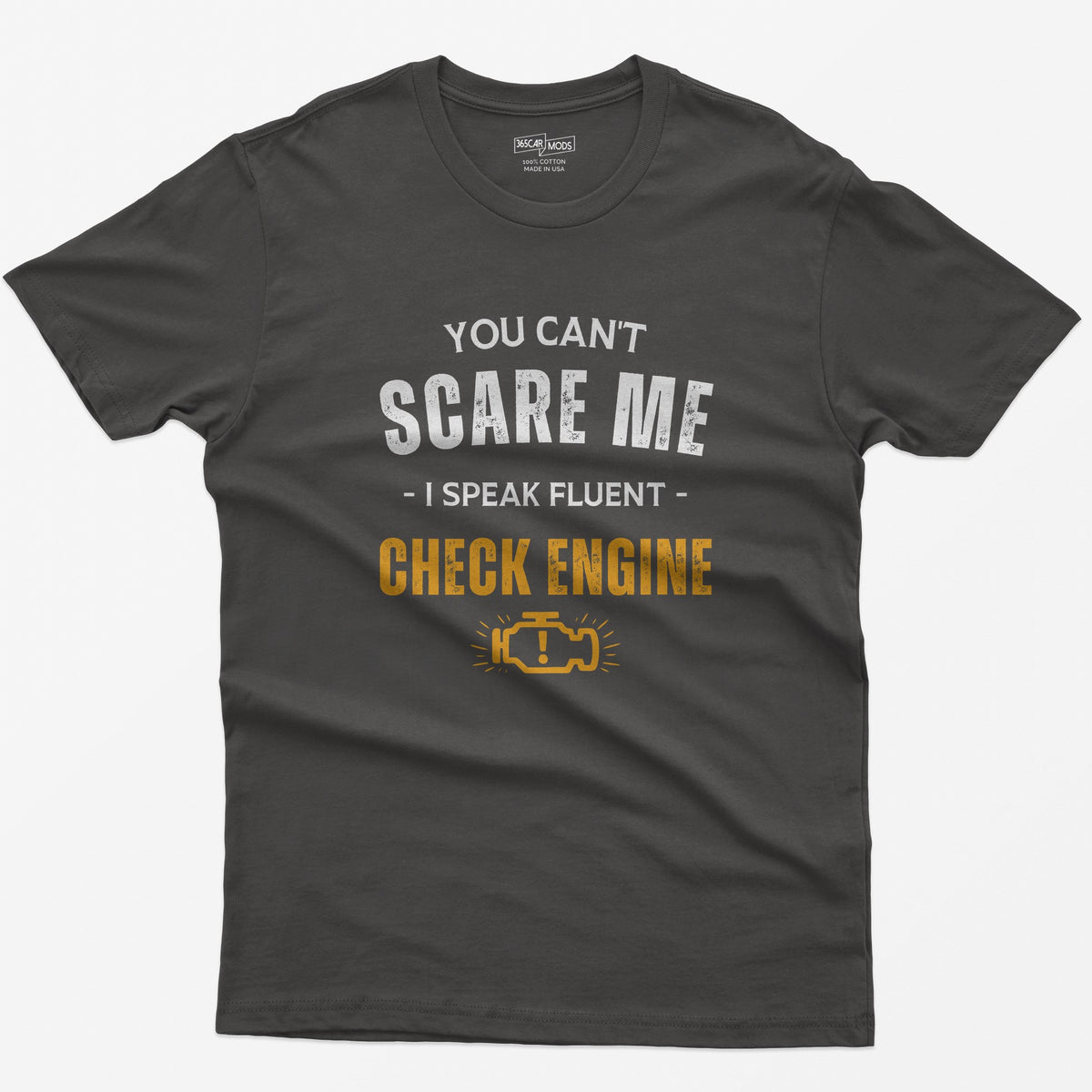 Funny Check Engine T-Shirt - Dark Heather