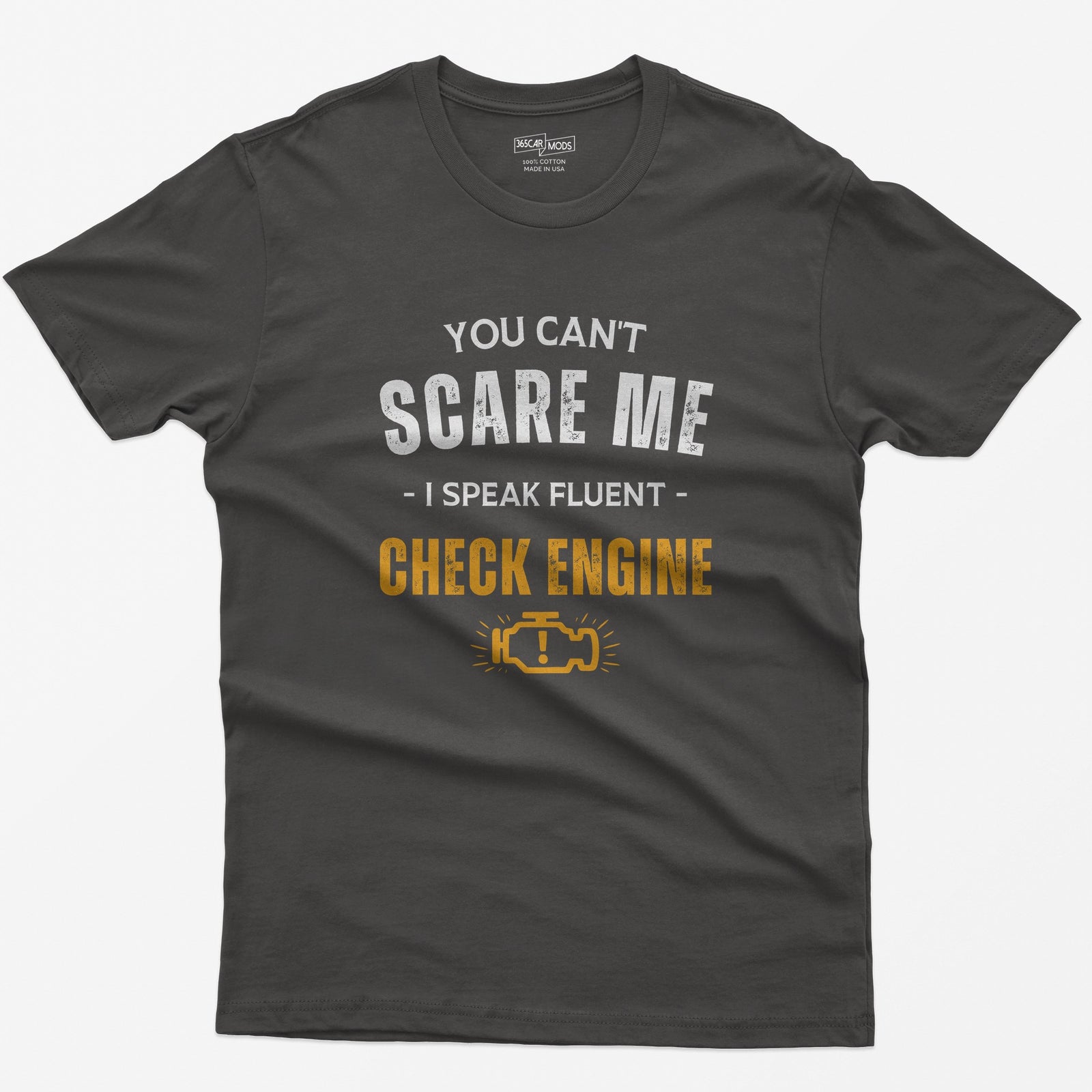 Funny Check Engine T-Shirt - Dark Heather