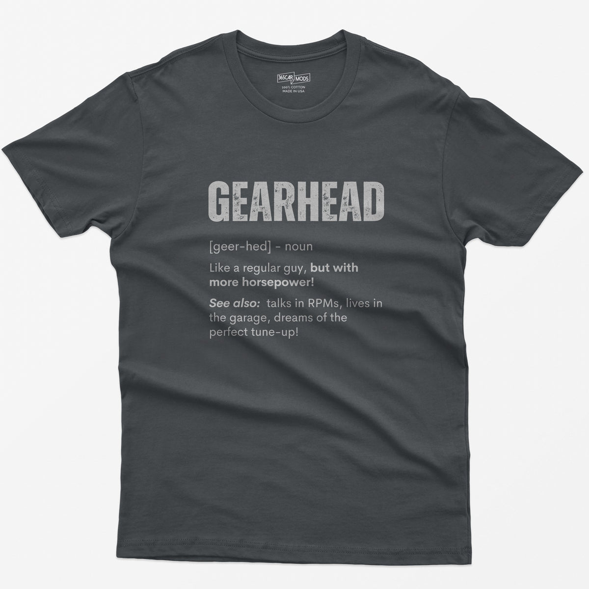 Gearhead Definition T-Shirt - Charcoal