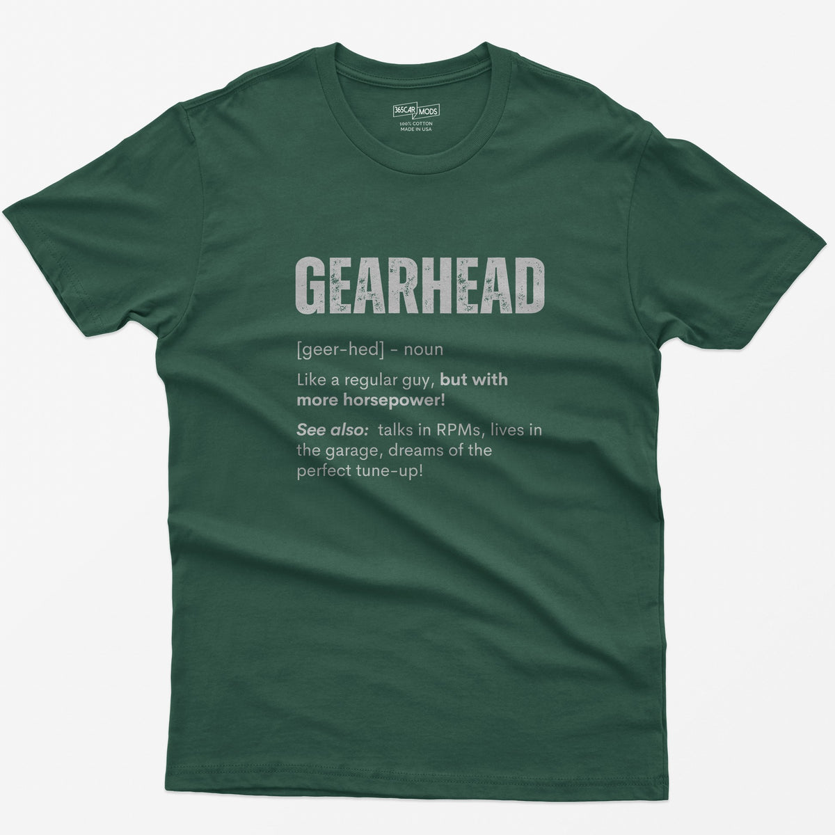 Gearhead Definition T-Shirt - Forest Green