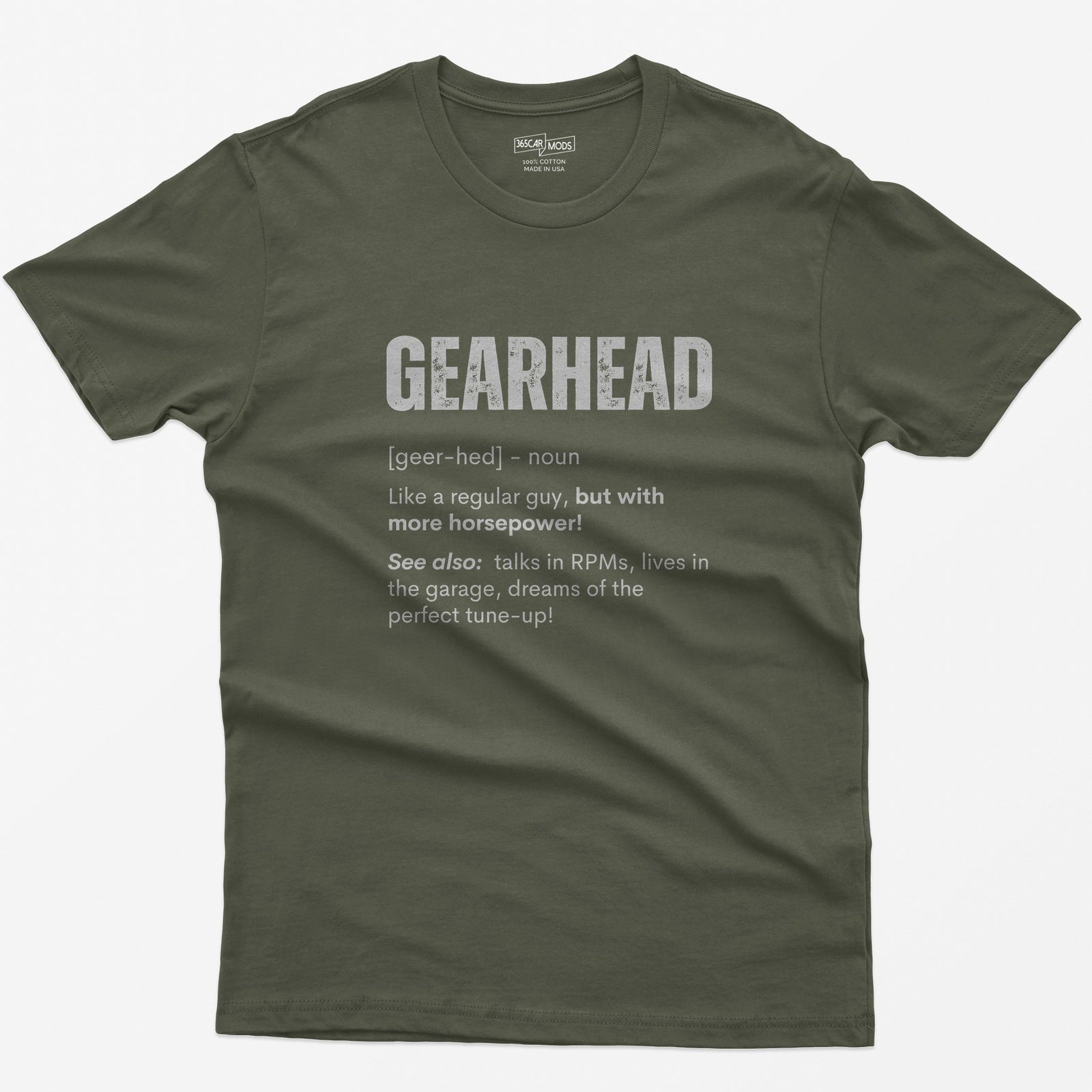 Gearhead Definition T-Shirt - Military Green