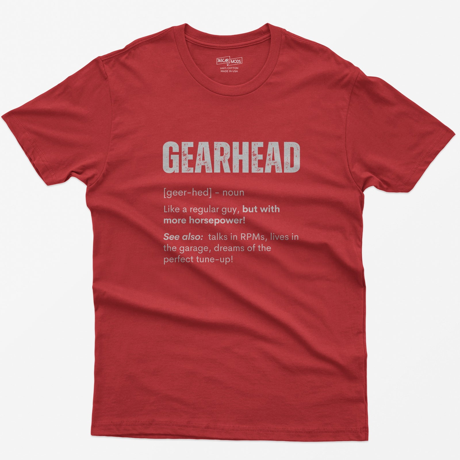 Gearhead Definition T-Shirt - Red