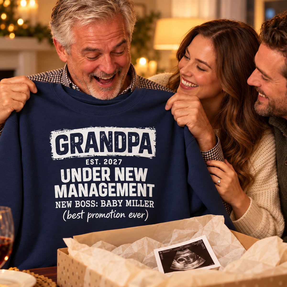 Grandpa Under New Management Sweatshirt - lifestyle photo