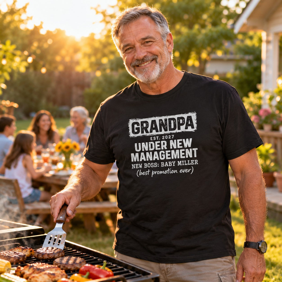 Grandpa Under New Management T-Shirt - lifestyle photo