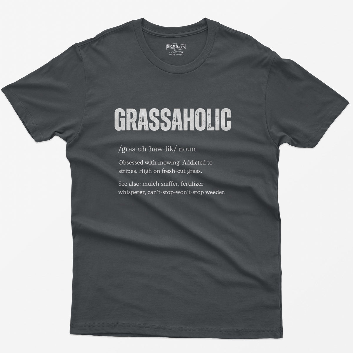 Grassaholic T-Shirt - Charcoal