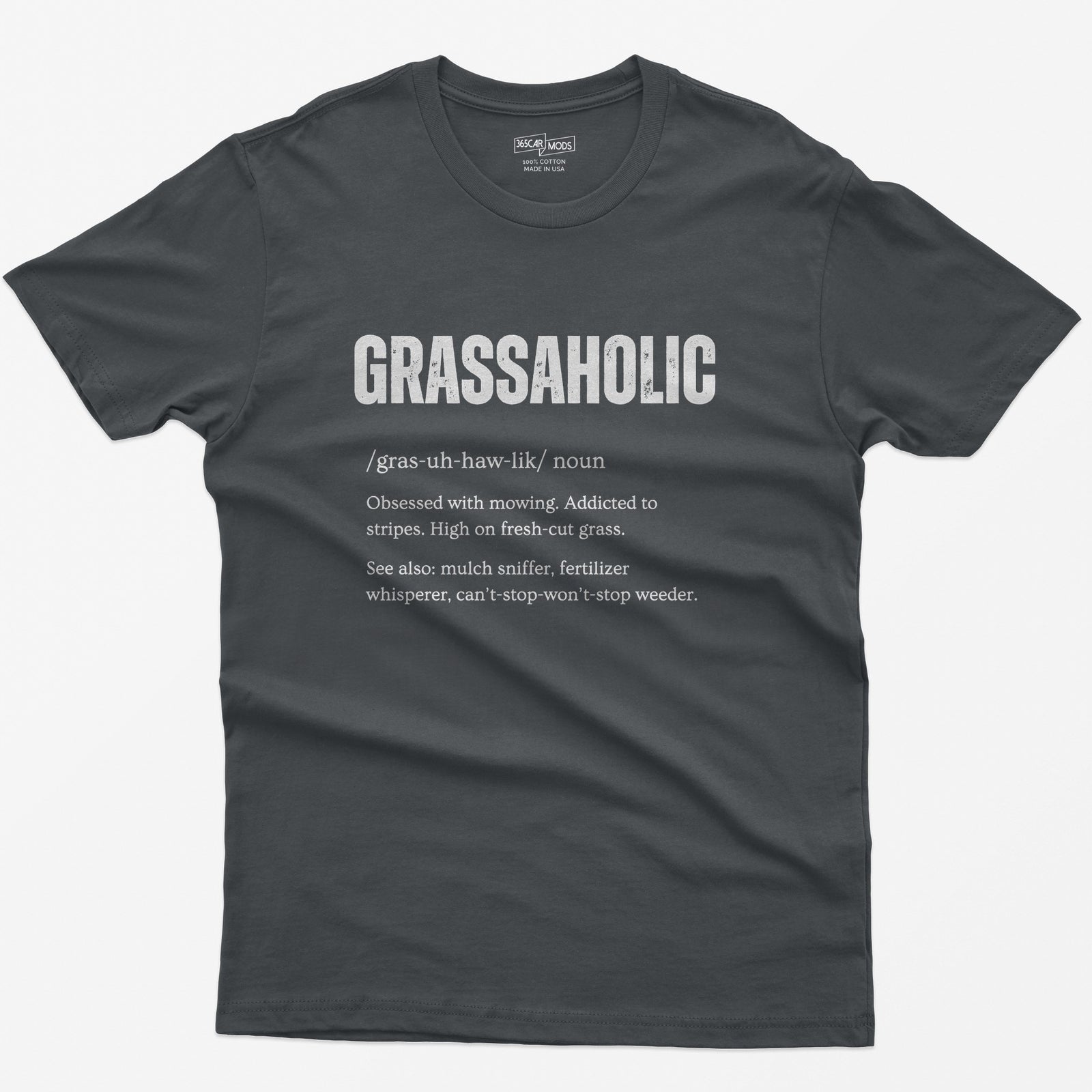 Grassaholic T-Shirt - Charcoal