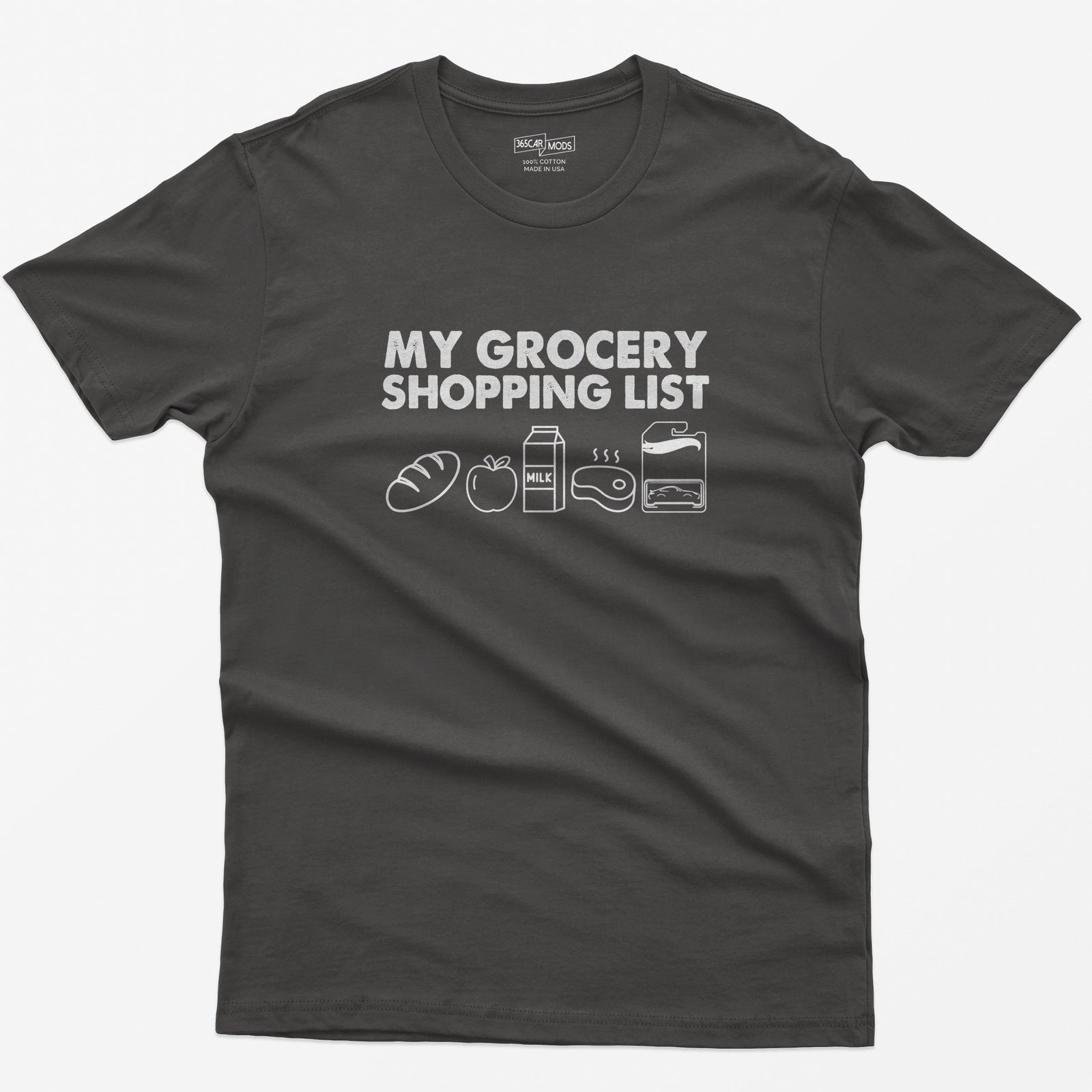 My Grocery Shopping List T-Shirt - Dark Heather