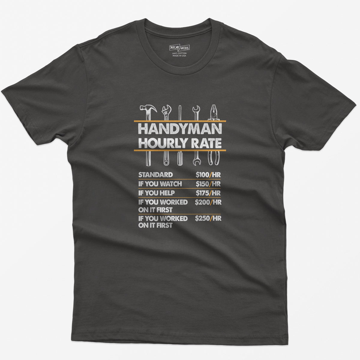 Handyman Hourly Rate T-Shirt - Dark Heather