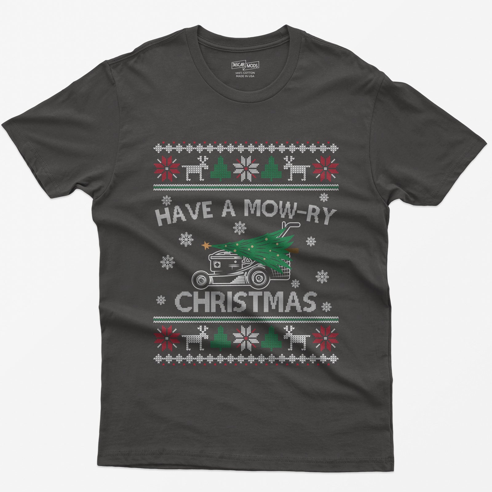 Have a Mow-ry Christmas T-Shirt - Dark Heather