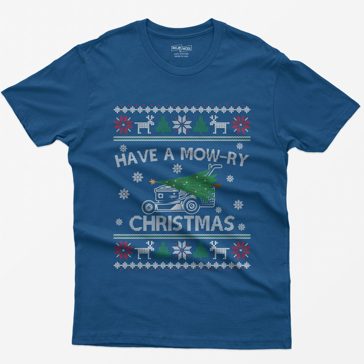 Have a Mow-ry Christmas T-Shirt - Royal