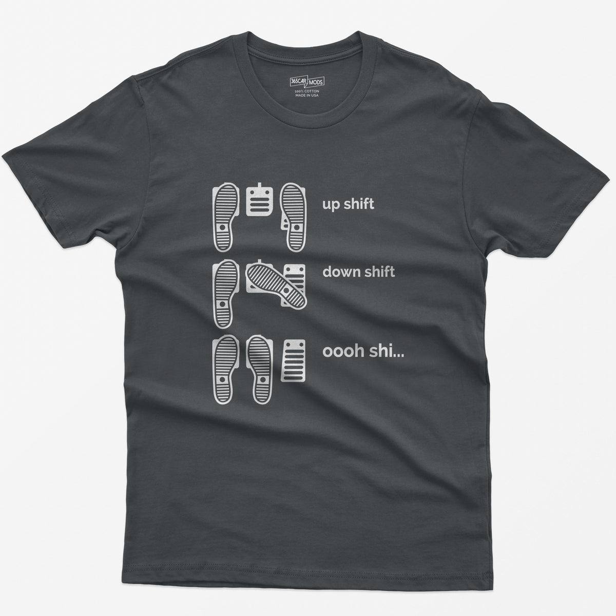 Heel Toe Rev Match T-Shirt - Charcoal