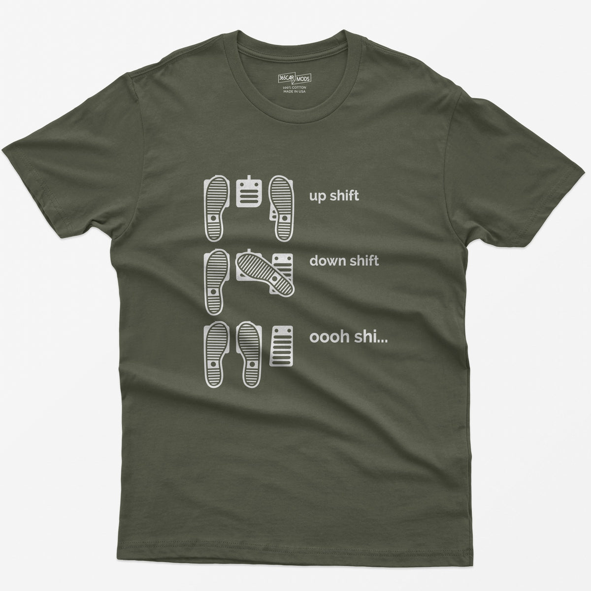 Heel Toe Rev Match T-Shirt - Military Green