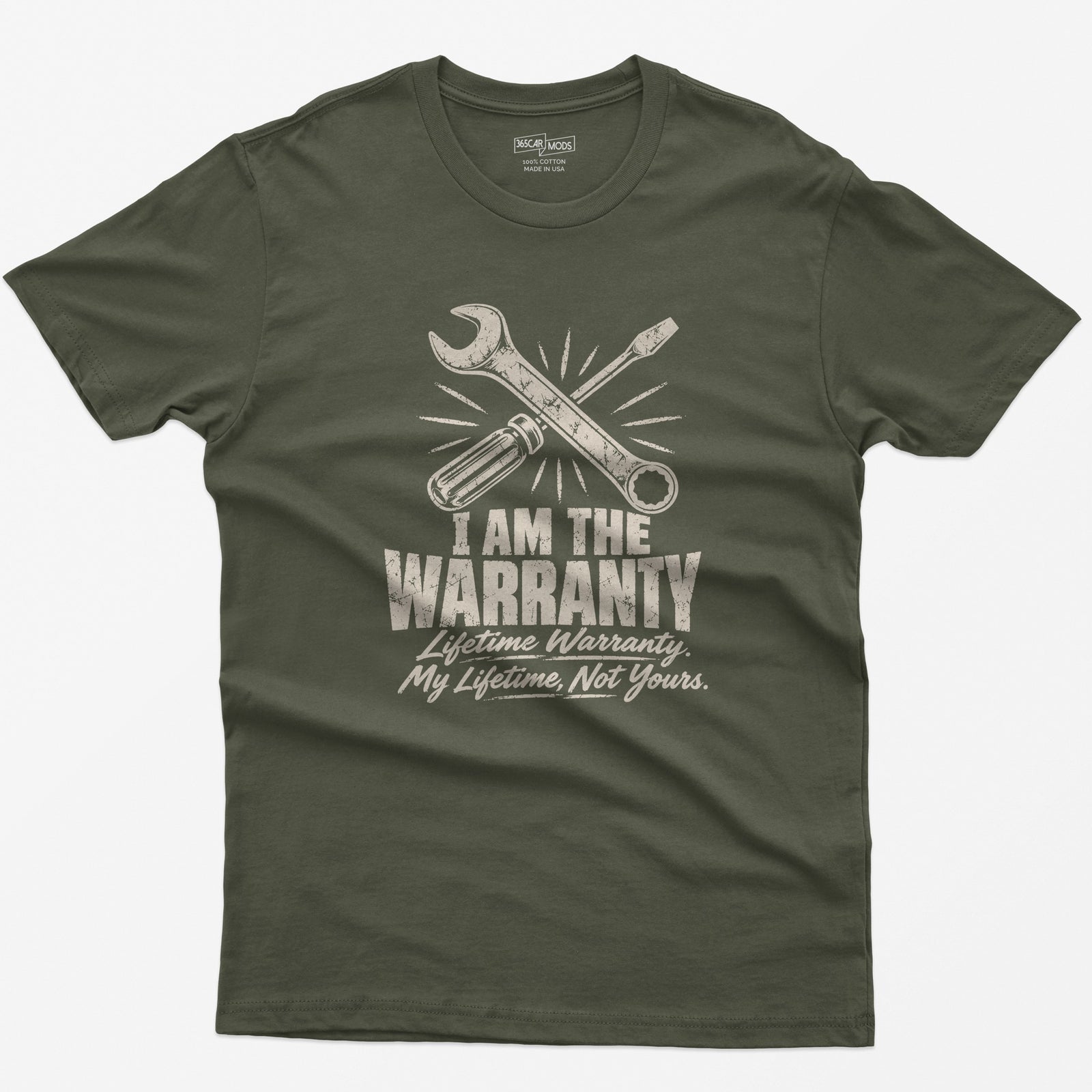 I Am the Warranty T-Shirt - Military Green