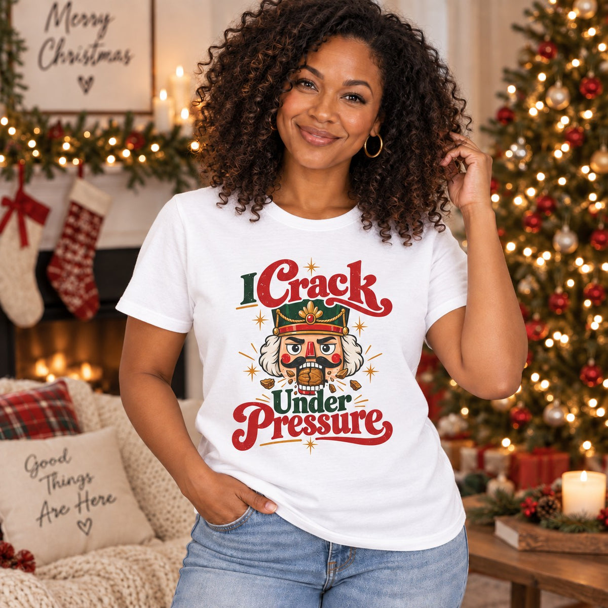 I Crack Under Pressure T-Shirt - lifestyle photo