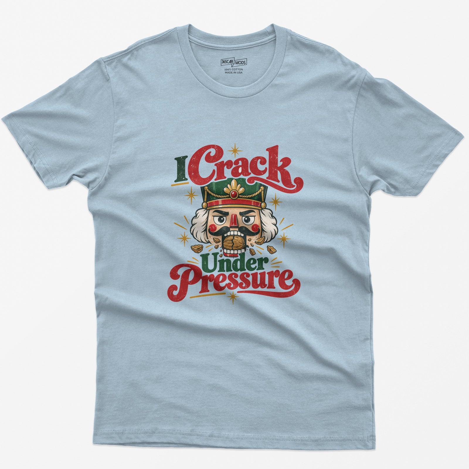I Crack Under Pressure T-Shirt - Light Blue