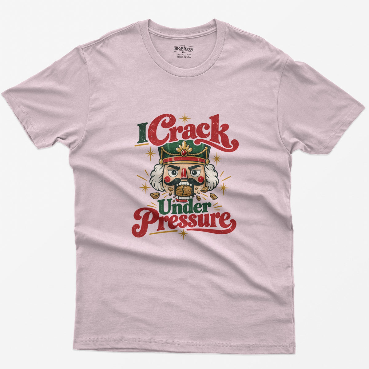 I Crack Under Pressure T-Shirt - Light Pink