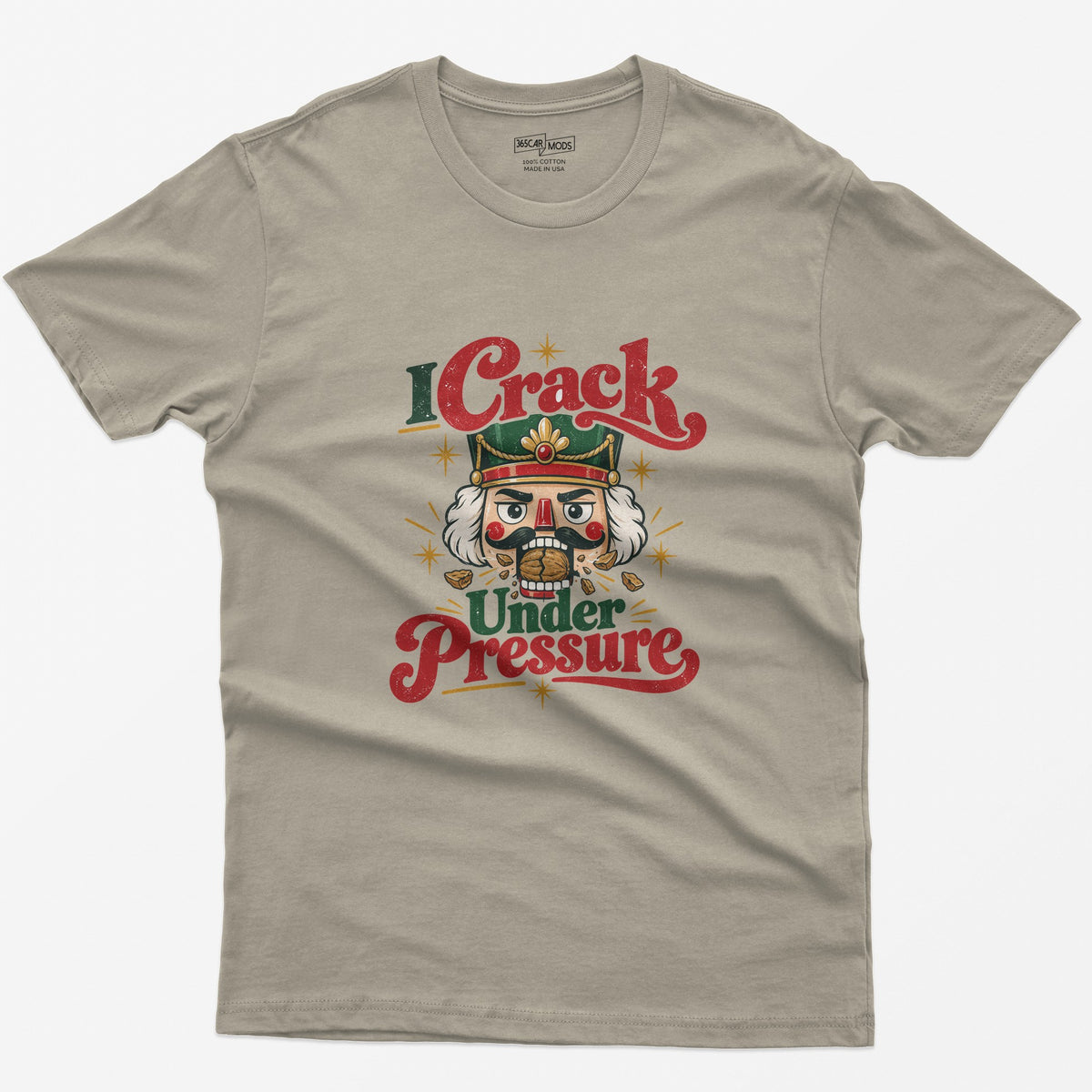 I Crack Under Pressure T-Shirt - Sand